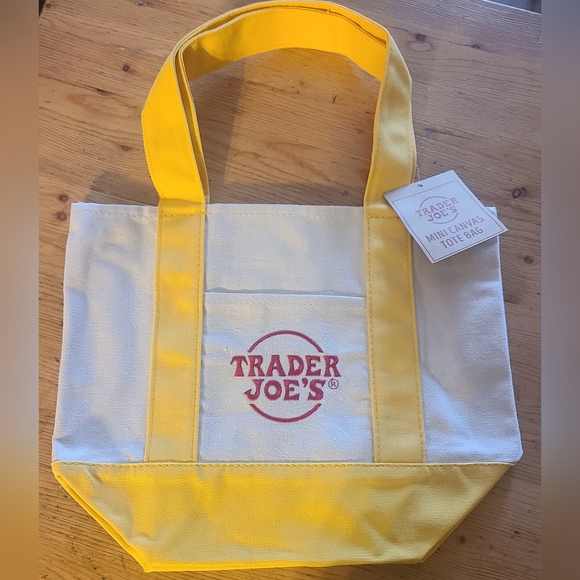 Trader Joes Mini Canvas Totes!! - Picture 2 of 2